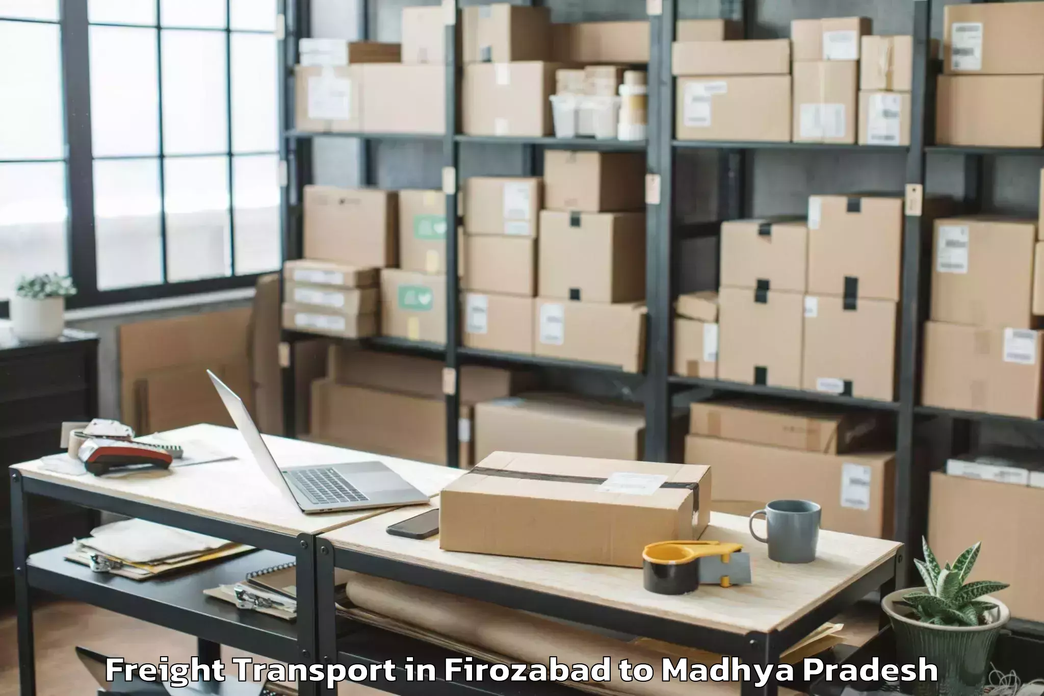 Reliable Firozabad to Satwas Freight Transport